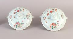 Pair of Chinese Export Porcelain Ecuelles c 1750 60 - 3557925