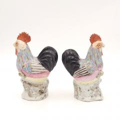 Pair of Chinese Export Roosters circa 1900 - 3811605