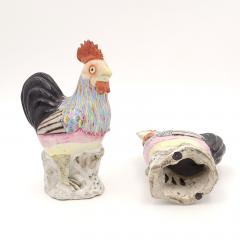 Pair of Chinese Export Roosters circa 1900 - 3811606