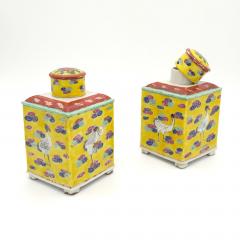 Pair of Chinese Export Tea Caddies Probably Republic Period - 4177359