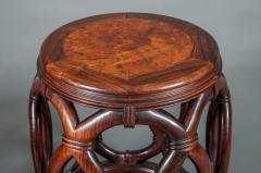 Pair of Chinese Hardwood Garden Seats - 327904