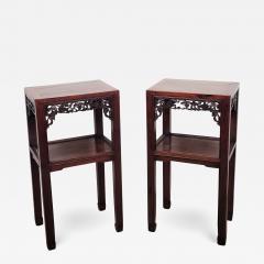 Pair of Chinese Hardwood Tables circa 1890 - 2644763