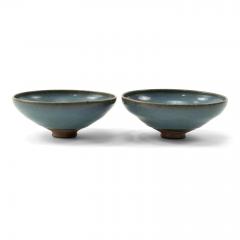 Pair of Chinese Jun Ware Bowls Yuan Dynasty - 2993523