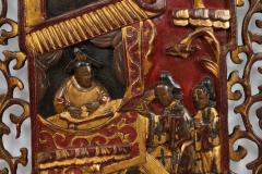 Pair of Chinese Lacquered Carved Wall Plaques - 4201569