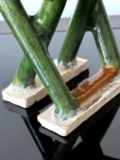 Pair of Chinese Ming Dynasty Tomb Funeral Pottery Chair Models - 3268891