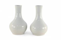 Pair of Chinese Pale Gray Glazed Porcelain Vases - 4520379