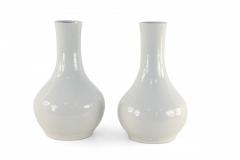 Pair of Chinese Pale Gray Glazed Porcelain Vases - 4520380