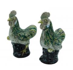 Pair of Chinese Porcelain Chickens - 4130827