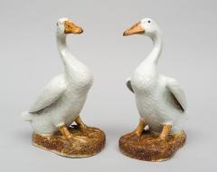 Pair of Chinese Porcelain Ducks on Stands - 267246