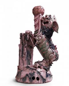 Pair of Chinese Porcelain Foo Dog Figures - 4631930