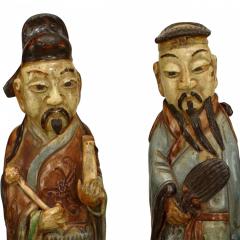 Pair of Chinese Porcelain Male Figures - 4635647