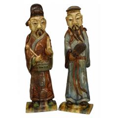 Pair of Chinese Porcelain Male Figures - 4642266