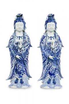 Pair of Chinese Porcelain Standing Figures - 4321167
