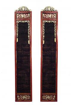 Pair of Chinese Red and Gold Lacquered Pilasters - 4639753