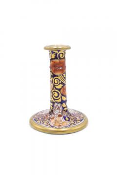 Pair of Chinese Style Imari Porcelain Candlesticks - 4200997