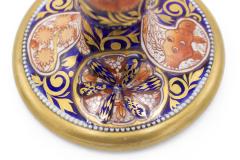 Pair of Chinese Style Imari Porcelain Candlesticks - 4200998