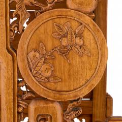 Pair of Chinese carved hardwood and metal pedestals - 4283690