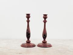 Pair of Chinoiserie Candlesticks England circa 1880 - 2874996