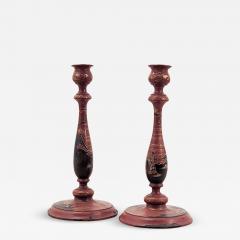 Pair of Chinoiserie Candlesticks England circa 1880 - 2878475