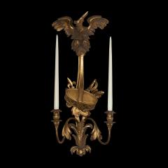 Pair of Chippendale Style Giltwood Wall Lights or Sconces mid 19th Century - 2376834