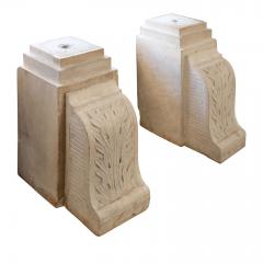 Pair of Chiseled Stone Corbels - 1447489