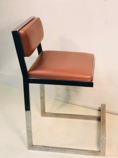 Pair of Chrome Bar Stools or Side Chairs - 777099