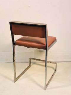 Pair of Chrome Bar Stools or Side Chairs - 777100