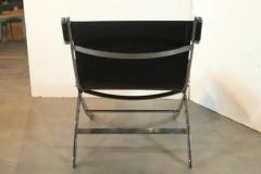 Pair of Chrome Plated Steel Lounge Chairs - 3190204