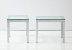 Pair of Chrome Side End Tables  - 2943085
