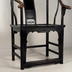 Pair of Classic Early 20th Century Chinese Horseshoe Side Chairs - 3986810