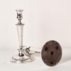Pair of Classic Georgian Silver Plated Two Arm Candelabra circa 1880 - 4216457