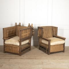 Pair of Classic Knole Armchairs - 3606200