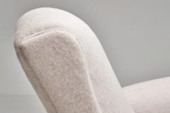 Pair of Club Armchairs with Rounded Armrests Europe 1950s - 4638138