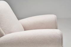 Pair of Club Armchairs with Rounded Armrests Europe 1950s - 4638139