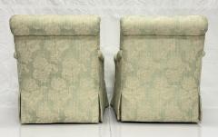 Pair of Colefax Swivel Lounge Chairs Ottoman Made in the USA by Pearson - 4711994
