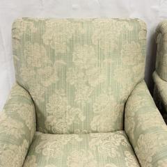 Pair of Colefax Swivel Lounge Chairs Ottoman Made in the USA by Pearson - 4711998