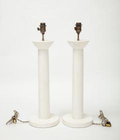 Pair of Colonne Plaster Lamps by Facto Atelier Paris France 2021 - 2078601