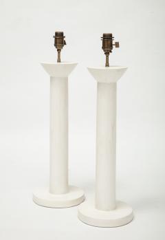 Pair of Colonne Plaster Lamps by Facto Atelier Paris France 2021 - 2078603