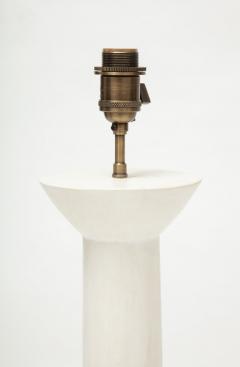 Pair of Colonne Plaster Lamps by Facto Atelier Paris France 2021 - 3503241