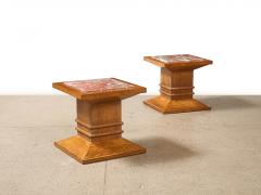 Pair of Column Side Tables - 4372823