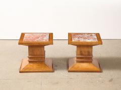 Pair of Column Side Tables - 4372825