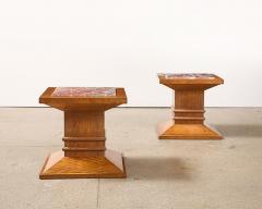 Pair of Column Side Tables - 4372827