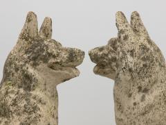 Pair of Concrete Shepherd Dogs English mid 20th Century - 3353896