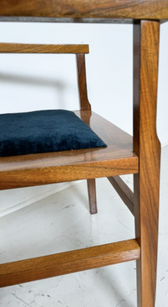 Pair of Constructivist Walnut Armchairs 1940s - 3486699