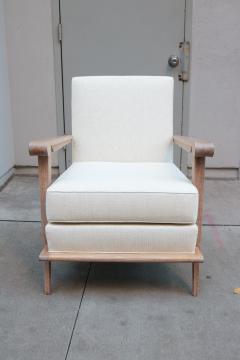 Pair of Contemporary Cerused Oak Armchairs - 1846857