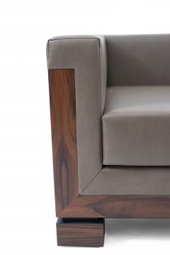 Pair of Contemporary Extra Large Custom Cube Shaped Armchairs - 891075