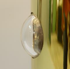 Pair of Contemporary Italian Lamps in Brass and Glass - 2438956