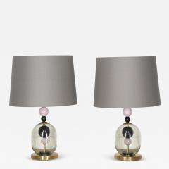 Pair of Contemporary Italian Murano Table Lamps - 3281515