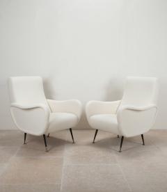 Pair of Contemporary Italian Zanuso Style Armchairs - 4136874
