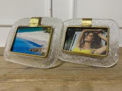 Pair of Contemporary Murano Glass Picture Frames - 2631444